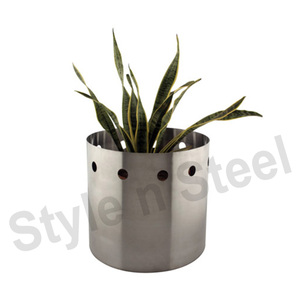 Decoración de acero inoxidable para el hogar, centro de mesa para boda, jarrones de flores de Papá Noel, decoraciones para el hogar, florero - Product Image 1