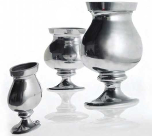 VASE à fleurs en métal argenté, VASE de décoration de jardin, VASE de décoration de maison pour décoration de mariage, prix de gros - Product Image 2