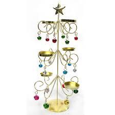 Gold Painted Wrought Iron Christmas Tree Candelabra/Black Iron Tree Deer Candelabra Wedding Candelabra Table Centerpiece - Product Image 4
