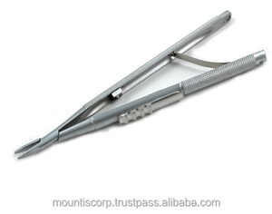 Porte-lame Castroviejo pour instruments chirurgicaux manuels, en acier inoxydable, certifié CE, dispositif médical de classe II, garantie 1 an - Product Image 3