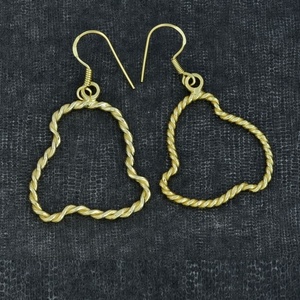 Pendientes lisos de Plata de Ley 925 chapados en oro, joyería hecha a mano al por mayor para mujer, mayorista, fabricación Casa De Plata - Product Image 2