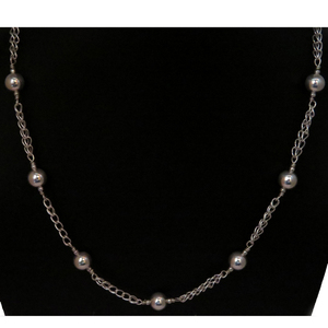 Collar de cadena de plata de ley 925 para mujer, Charm Simple, joyería de plata - Product Image 4