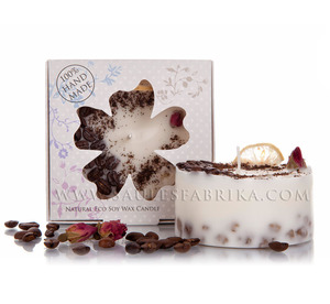 เทียนขี้ผึ้งถั่วเหลืองธรรมชาติคุณภาพสูงพร้อมสมุนไพรแห้ง - Product Image 3