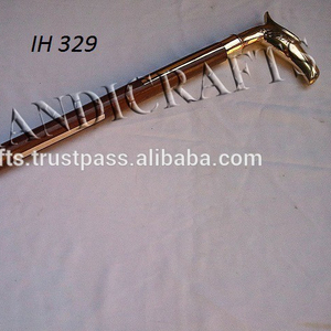 Bastón de madera para caminar con mango de latón, diseño bonito, nuevo, 2022 - Product Image 3