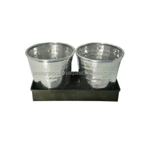 Fer métal chauffe-plat votif nickelé finitions aluminium bougeoir votif usine directement décoration de la maison - Product Image 3