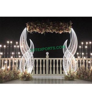 Porte d'accueil de mariage en fibre de verre moderne, légère et métallique, design Bollywood, couleur et taille personnalisées à Boston - Product Image 1
