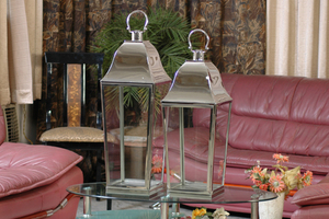 High Quality Nickel Plated Stainless Steel <b>Tapered</b> <b>Candle</b> Lantern Handmade Art India Home Wedding Decoration <b>Candle</b> Holders - Product Image 4