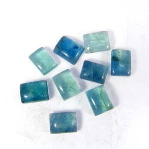 พลอยฟลูออไรต์สีเขียวธรรมชาติ รูปทรงสี่เหลี่ยมผืนผ้าขนาด 8x6 มม. แบบหลวม คุณภาพ AA น้ำหนัก 2.25 กะรัต - Product Image 1