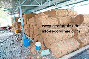 Feuilles de fibres de coco naturelles tissées écologiques/couvertures en coco, rouleaux de tapis en fibre de coco pour paver les routes - Product Image 3