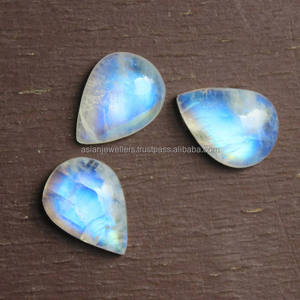 Piedra lunar de arcoíris, Gema de 8x10MM, cabujón de piedras preciosas sueltas de alta calidad - Product Image 1