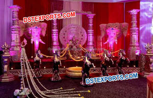 Aladdin Lamps for Muslim Wedding Stage Decor Popular Muslim Wedding Stage Decor <b>Set</b> Latest Trend Wedding Stage <b>Decorations</b> - Product Image 3