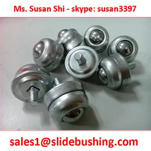 25.4mm Ball Transfer Units Stud mount For Conveyor 2004 Tube fixing unit 1'' BALL TRANSFERS