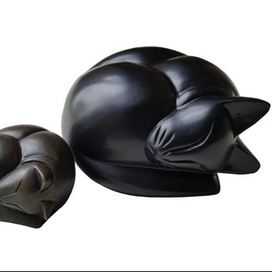 Brassworld India <b>Cat</b> Figurine Pet Cremation <b>Urn</b> Premium Funeral Supplies - Product Image 1