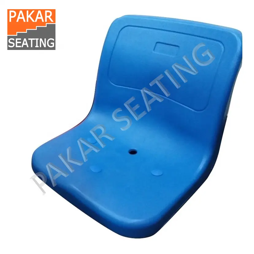 Asiento para silla de estadio de plástico con respaldo alto