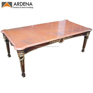 โต๊ะกาแฟขนาดเล็กเฟอร์นิเจอร์ห้องนั่งเล่นทำจากไม้โอ๊คหินอ่อนปรับขนาดได้ตามธรรมชาติโบราณ - Product Image 2