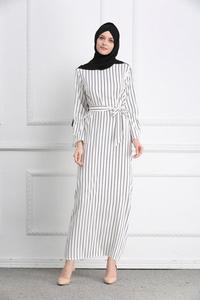 Impresionante vestido informal para mujer Kaftan Dubai musulmán islámico Abaya - Product Image 3