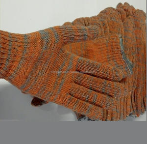 LOREK Gants de protection en tricot de coton dépouillé de taille XL de calibre 7 avec doublure en nylon anti-chaleur Gants de sécurité pour les mains - Product Image 1