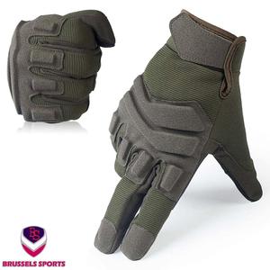 ถุงมือยุทธวิธีสีดำประสิทธิภาพสูงพร้อมสนับมือแบบแข็งวัสดุไมโครไฟเบอร์ระบายอากาศ - Product Image 2