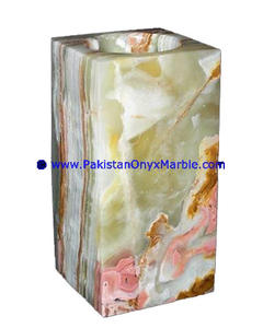 Pot à crayons artisanal en onyx vert Décor en marbre élégant pour la maison - Product Image 5