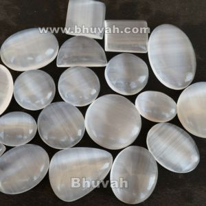 Cabujón de selenita El cristal definitivo para purificación, limpieza, luz divina para limpiar energía, aura y espacio sagrado - Product Image 2