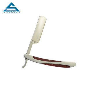 Maquinilla de afeitar plegable profesional de acero inoxidable maquinilla de afeitar de barbero recto con cuchilla - Product Image 2