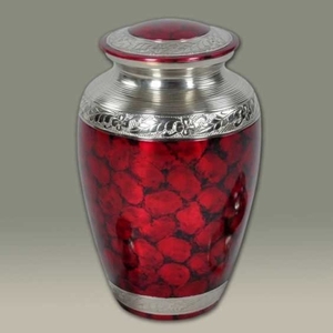 Urne en métal commémorative gravée rouge faite à la main pour adultes Style américain/européen en laiton/aluminium pour le stockage - Product Image 6