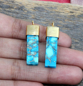 crystal Pendant <b>Silver</b> <b>Charms</b> Turquoise Bar Fine Jewelry <b>Silver</b> 925 Pendants & <b>Charms</b> gemstone - Product Image 4