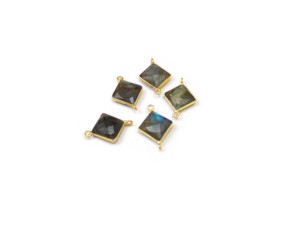 Natural Labradorite Gemstone With Gold Plated Handmade Fashionable <b>Gift</b> Fort <b>Her</b> Jewelry Necklace Bezel Connector - Product Image 3