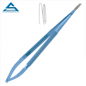 Jacobson Heavy TC-Coated Straight and Curved Jaw Agujas Base Herramienta Mango con Función de Bloqueo Instrumentos Quirúrgicos - Product Image 1