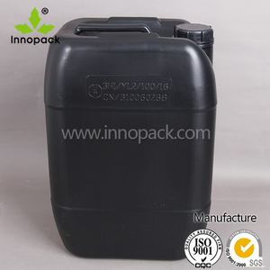 Bidons en plastique noir personnalisés de 20 litres avec bouchon à vis à vendre - Product Image 2