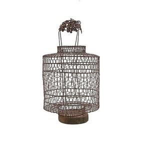 Linterna colgante de luz de té de hierro hecha a mano para decoración navideña de boda de oficina en casa con acceso conveniente a velas - Product Image 1