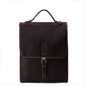 Handcrafted Vintage <b>Men</b> Leather <b>Bag</b> <b>Men</b> Briefcase Laptop <b>Bag</b> Genuine Leather Crazy Horse <b>Satchel</b> Briefcase - Product Image 1