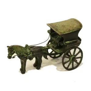 Paardenwagen Miniaturen, Houten Decoratieve Paardenwagen, Paardenwagen Houten Paardenwagen Vintage Plank Decor