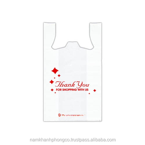 Bolsa de la compra de la camiseta de polietileno de alta densidad - Product Image 3