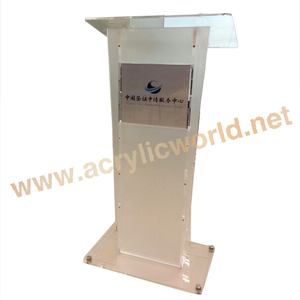 Podio acrílico para iglesia, estilo de moda, acrílico transparente, diseño moderno - Product Image 3