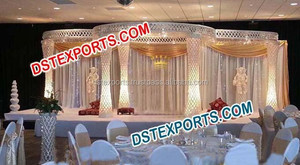 เสาคริสตัลไฟเบอร์สำหรับงานแต่งงานแบบฮินดู ดีไซน์ใหม่ ชุดเสาคริสตัลไฟเบอร์สำหรับงานแต่งงาน ผู้ผลิตจากสหรัฐอเมริกา - Product Image 2