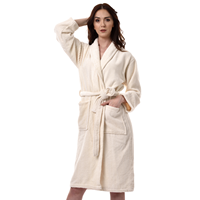 Peignoir en bambou unisexe, Design personnalisé, teint unies/fil, à capuche, col châle, pièces, vente en gros