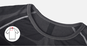 Vente en gros T-shirts personnalisés pour hommes T-shirts vierges de compression à manches longues en polyester et spandex - Product Image 3