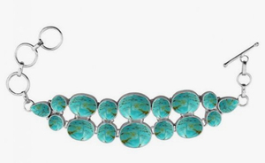 Real Solid 925 <b>Sterling</b> <b>Silver</b> <b>Bracelet</b> Turquoise Gemstone Indian Handmade Gold Plated <b>Silver</b> Jewelry Gift <b>Charm</b> <b>Bracelets</b> - Product Image 2