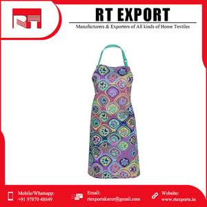 Babero de cocina sin mangas de algodón 100% más vendido, estampado personalizado a precio mayorista - Product Image 5