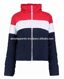 แจ็กเก็ตขนเป็ดกันลมสำหรับผู้หญิงแบบใหม่ระบายอากาศและแขนพองทำจากไนลอน - Product Image 4