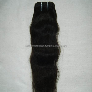 MACHINE TRAMES VIRGIN TEMPLE CHEVEUX HUMAINS INDIENS EN CHENNAI NATUREL NOIR ET MARRON COULEUR PROFOND ONDULÉ - Product Image 2
