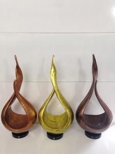 Vietnam Handicraft <b>Lacquerware</b> Sculpture with Stand Featuring Plate and Vase Design for Home Decoration - Product Image 3