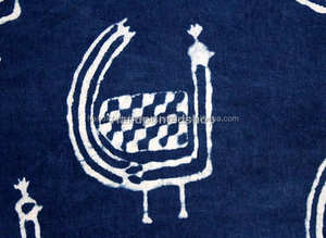 10 yardas de algodón Indigo tela algodón Indigo azul algodón-vegetal teñido a mano bloque impreso algodón Dabu imprimir - Product Image 3