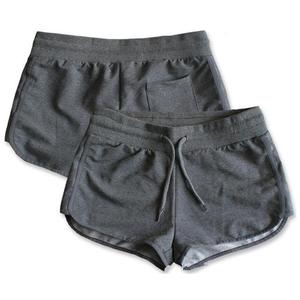 Women's Summer Gray Cotton Shorts Women Elastic Casual Knit Drawstring Sweat Shorts Female High Waist Shorts Woman - Product Image 1