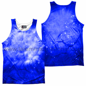 Débardeur en polyester respirant XL personnalisé pour hommes, séchage rapide, équipement de course à pied, imprimé par sublimation, gris sans manches pour - Product Image 1