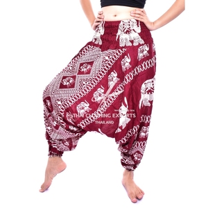 ชุดจั๊มสูทและกางเกงข้อต่ำลายนกยูงสไตล์โบฮีเมียน - Product Image 2