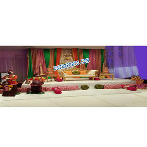 Décoration de scène de Sangeet de mariage punjabi décoration de scène de réception de mariage décor de scènes de mariage indien - Product Image 1