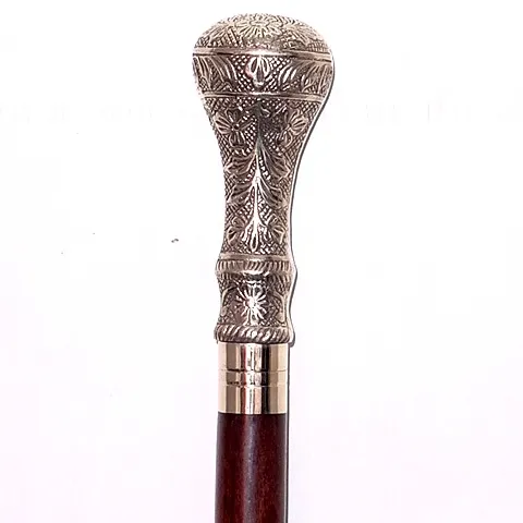 Handmade designer Wooden walking stick with brass knobe handle / Wooden walking canes designer with brass knobe handle