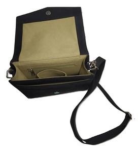 Bandolera de lona encerada Unisex de alta calidad, decoración bordada negra, estilo minimalista, patrón de algodón de azúcar, resistente al agua - Product Image 2